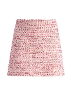 Alice + Olivia Riley Tweed Miniskirt