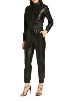 Alice + Olivia Levi Vegan Leather Jumpsuit -Alice + Olivia Sales unnamed file 1036