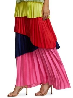 Alice + Olivia Maisie Layered Pleat Maxi Dress -Alice + Olivia Sales unnamed file 1063