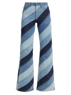 Alice + Olivia Beautiful High-Waisted Flare Jeans