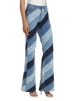 Alice + Olivia Beautiful High-Waisted Flare Jeans -Alice + Olivia Sales unnamed file 1075