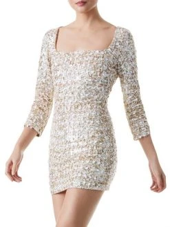 Alice + Olivia Davinia Metallic Minidress -Alice + Olivia Sales unnamed file 1088
