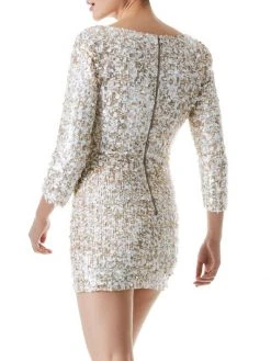 Alice + Olivia Davinia Metallic Minidress -Alice + Olivia Sales unnamed file 1090