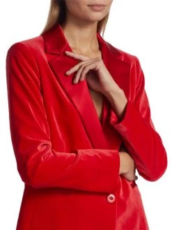 Alice + Olivia Justin Single-Breasted Combination Blazer 12 Alice + Olivia Justin Single-Breasted Combination Blazer -Alice + Olivia Sales unnamed file 1111