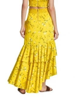 Alice + Olivia Cristina Ruffled Cotton-Blend Wrap-Effect Skirt -Alice + Olivia Sales unnamed file 1138