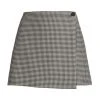 Alice + Olivia Renna Houndstooth Wrap Miniskirt