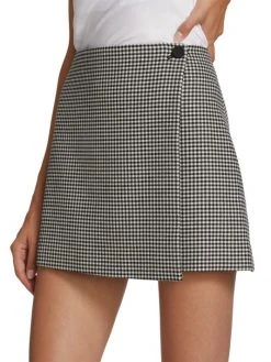 Alice + Olivia Renna Houndstooth Wrap Miniskirt 12 Alice + Olivia Renna Houndstooth Wrap Miniskirt -Alice + Olivia Sales unnamed file 1153