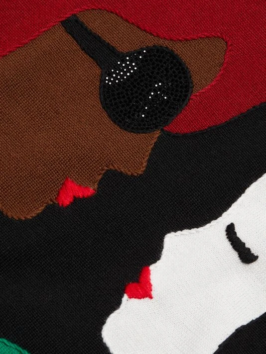 Alice + Olivia Gleeson Colorblocked Bead-Embellished Sweater 7 Alice + Olivia Gleeson Colorblocked Bead-Embellished Sweater - Image 7