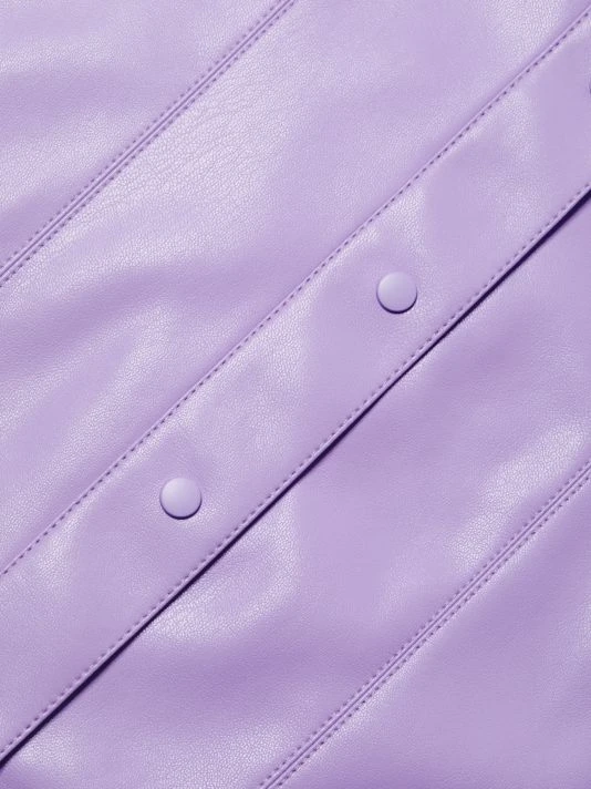 Alice + Olivia Edyth Vegan Leather Shirt 7 Alice + Olivia Edyth Vegan Leather Shirt - Image 7