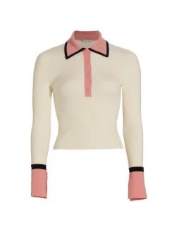 Alice + Olivia Pia Ribbed Wool Sweater