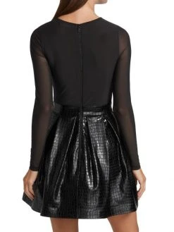 Alice + Olivia Chara Vegan Leather Party Dress 11 Alice + Olivia Chara Vegan Leather Party Dress -Alice + Olivia Sales unnamed file 117