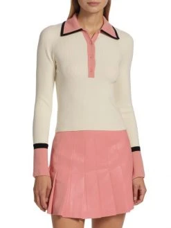 Alice + Olivia Pia Ribbed Wool Sweater -Alice + Olivia Sales unnamed file 1171