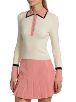 Alice + Olivia Pia Ribbed Wool Sweater -Alice + Olivia Sales unnamed file 1172