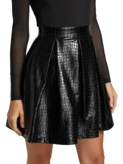 Alice + Olivia Chara Vegan Leather Party Dress 12 Alice + Olivia Chara Vegan Leather Party Dress -Alice + Olivia Sales unnamed file 118
