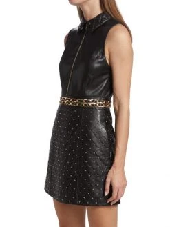 Alice + Olivia Ellis Quilted Faux Leather Dress 10 Alice + Olivia Ellis Quilted Faux Leather Dress -Alice + Olivia Sales unnamed file 1193