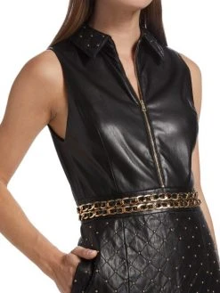 Alice + Olivia Ellis Quilted Faux Leather Dress 12 Alice + Olivia Ellis Quilted Faux Leather Dress -Alice + Olivia Sales unnamed file 1195