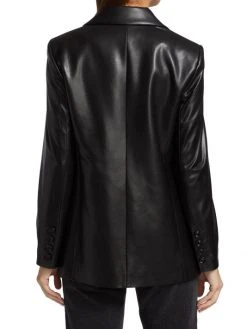 Alice + Olivia Denny Vegan Leather Blazer -Alice + Olivia Sales unnamed file 1215