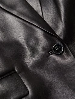 Alice + Olivia Denny Vegan Leather Blazer -Alice + Olivia Sales unnamed file 1217