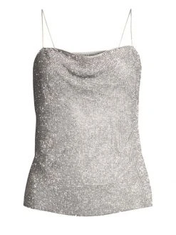 Alice + Olivia Harmon Crystal Drapey Slip Tank Top -Alice + Olivia Sales unnamed file 1237