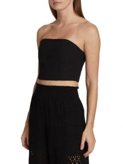 Alice + Olivia Ceresi Smocked Eyelet Cotton Tube Top 10 Alice + Olivia Ceresi Smocked Eyelet Cotton Tube Top -Alice + Olivia Sales unnamed file 1241