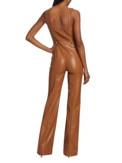 Alice + Olivia Linette Vegan Leather Jumpsuit -Alice + Olivia Sales unnamed file 1249