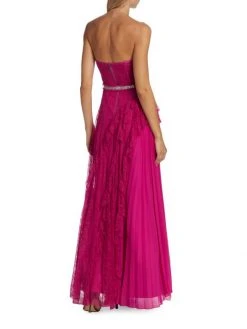 Alice + Olivia Bree Draped Lace Gown -Alice + Olivia Sales unnamed file 1263