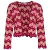 Alice + Olivia Anderson Crochet Crop Cardigan