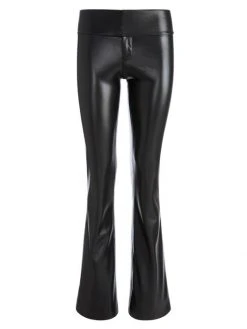 Alice + Olivia Olivia Faux Leather Flared Pants