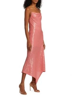 Alice + Olivia Harmony Sequined Asymmetric Slipdress -Alice + Olivia Sales unnamed file 1330