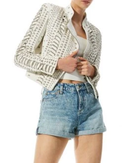 Alice + Olivia Jace Embellished Leather Moto Jacket 7 Alice + Olivia Jace Embellished Leather Moto Jacket -Alice + Olivia Sales unnamed file 1343