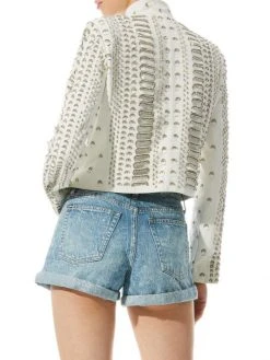 Alice + Olivia Jace Embellished Leather Moto Jacket 8 Alice + Olivia Jace Embellished Leather Moto Jacket -Alice + Olivia Sales unnamed file 1344