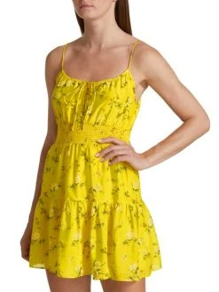 Alice + Olivia Lai Printed Cotton & Silk Minidress 10 Alice + Olivia Lai Printed Cotton & Silk Minidress -Alice + Olivia Sales unnamed file 1349