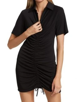 Alice + Olivia Marsha Ruched Polo T-Shirt Dress 9 Alice + Olivia Marsha Ruched Polo T-Shirt Dress -Alice + Olivia Sales unnamed file 136