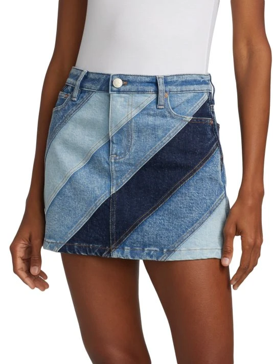 Alice + Olivia Good High-Waisted Denim Miniskirt 3 Alice + Olivia Good High-Waisted Denim Miniskirt - Image 3