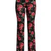 Alice + Olivia Olivia Pritned Fit & Flare Trousers