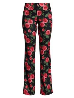 Alice + Olivia Olivia Pritned Fit & Flare Trousers
