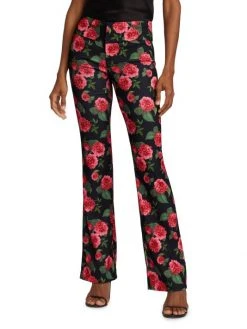 Alice + Olivia Olivia Pritned Fit & Flare Trousers -Alice + Olivia Sales unnamed file 1390