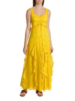 Alice + Olivia Empire-Waist Jacquard Godet Dress -Alice + Olivia Sales unnamed file 1404