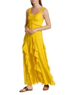 Alice + Olivia Empire-Waist Jacquard Godet Dress -Alice + Olivia Sales unnamed file 1405