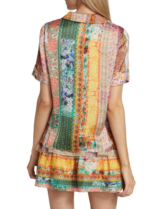 Alice + Olivia Kahlo Printed Button-Front Top 5 Alice + Olivia Kahlo Printed Button-Front Top - Image 5