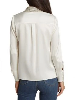 Alice + Olivia Willa Satin Shirt 11 Alice + Olivia Willa Satin Shirt -Alice + Olivia Sales unnamed file 1424
