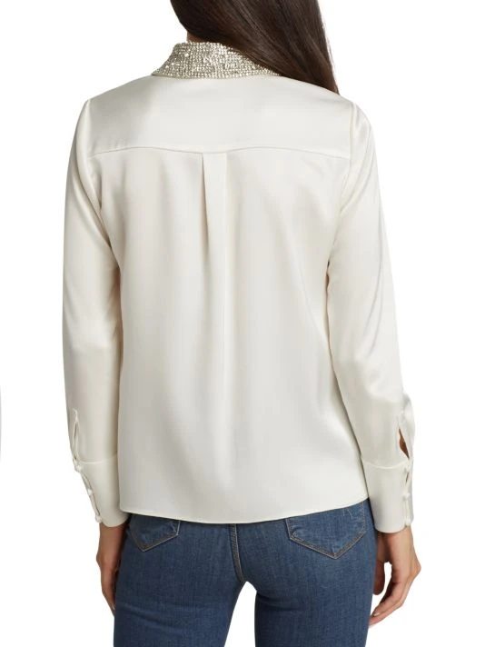 Alice + Olivia Willa Satin Shirt 5 Alice + Olivia Willa Satin Shirt - Image 5