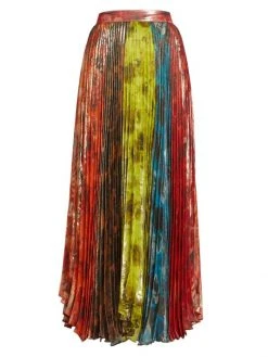 Alice + Olivia Katz Pleated Maxi Skirt