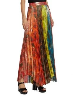 Alice + Olivia Katz Pleated Maxi Skirt -Alice + Olivia Sales unnamed file 1434