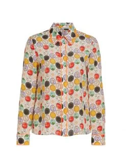 Alice + Olivia Willa Floral Medallion Shirt