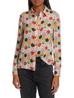 Alice + Olivia Willa Floral Medallion Shirt -Alice + Olivia Sales unnamed file 1447