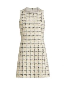 Alice + Olivia Clyde Embellished Shift Dress