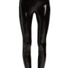 Alice + Olivia Maddox Vegan Latex Leggings Black
