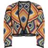 Alice + Olivia Anderson Cropped Crochet Cardigan