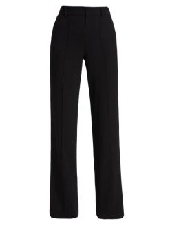 Alice + Olivia Dylan High-Waist Pintuck Trousers Black -Alice + Olivia Sales unnamed file 1495